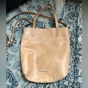 Lucky leather tote bag